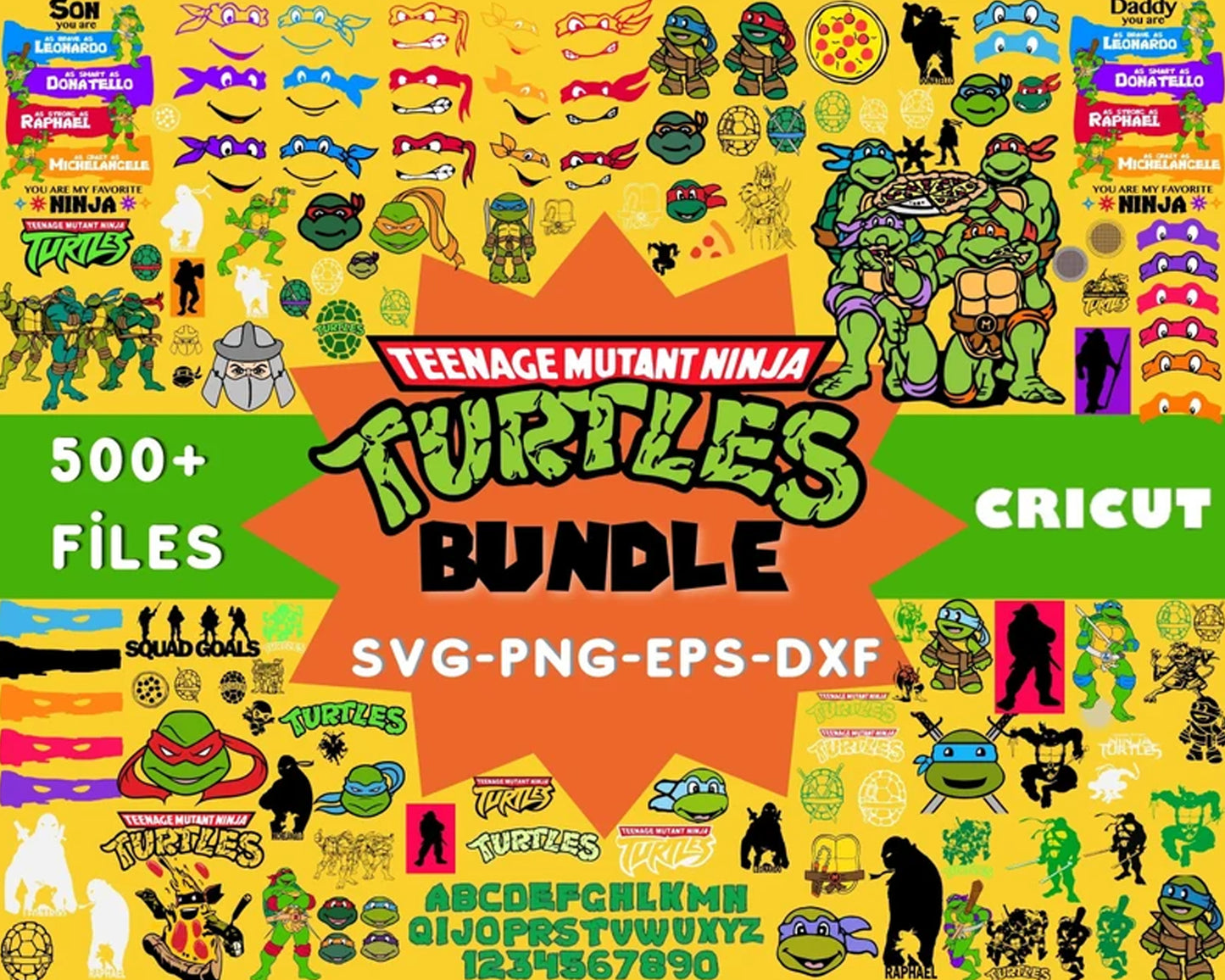 The teenage mutant ninja turtles bundle svg, ninja turtles​ svg