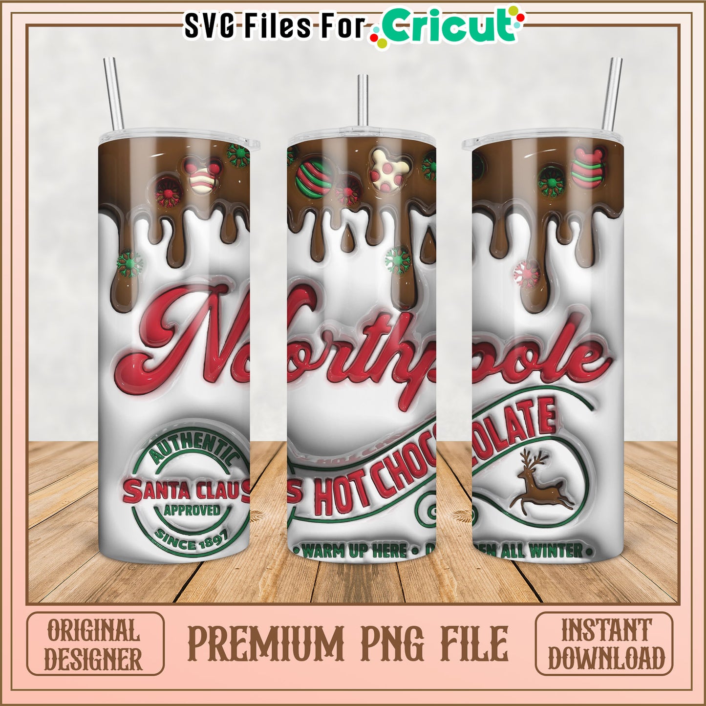 North Pole Hot Chocolate PNG Tumbler