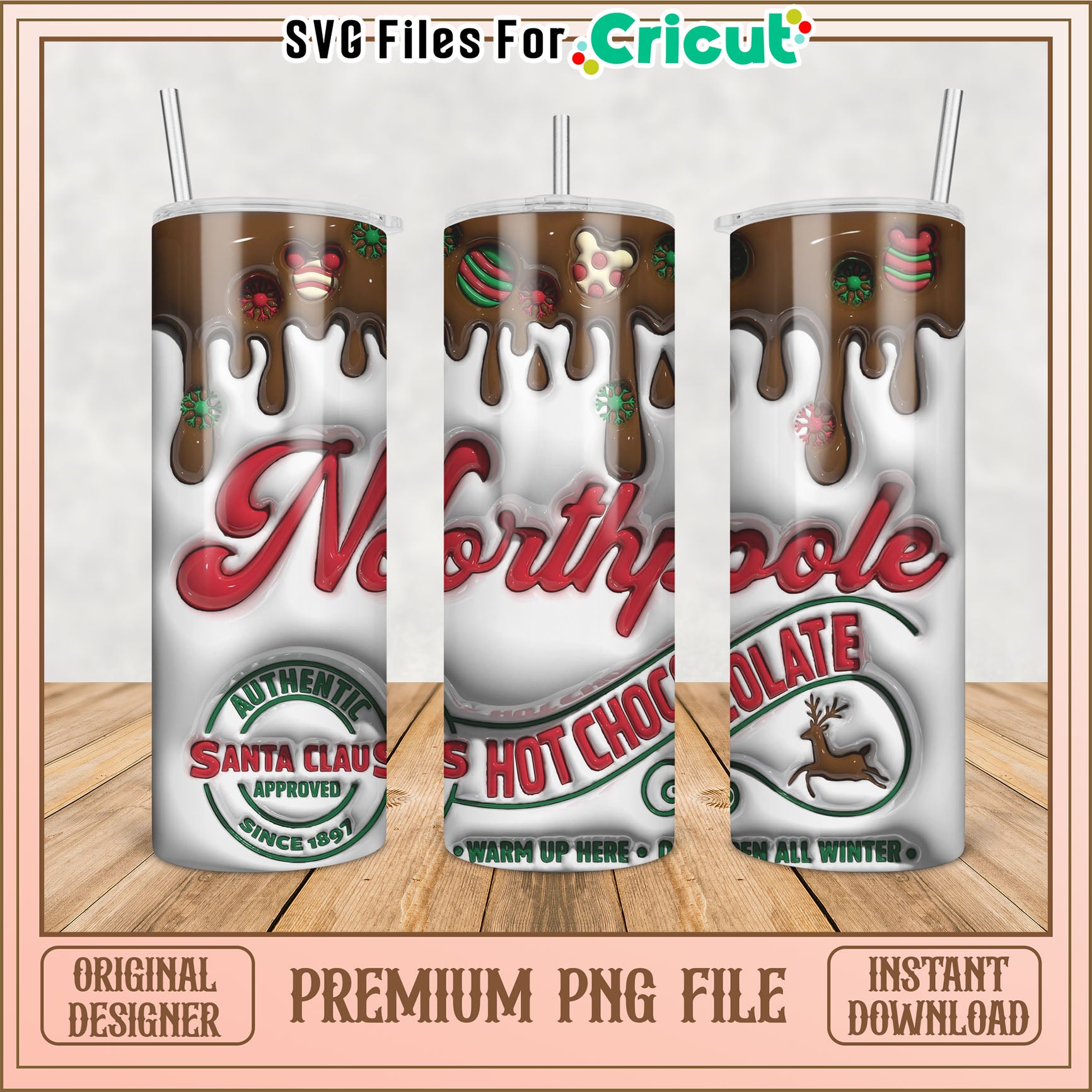 North Pole Hot Chocolate PNG Tumbler