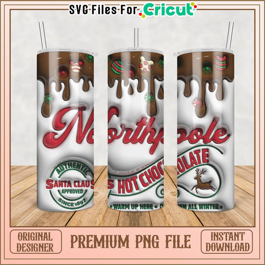 North Pole Hot Chocolate PNG Tumbler