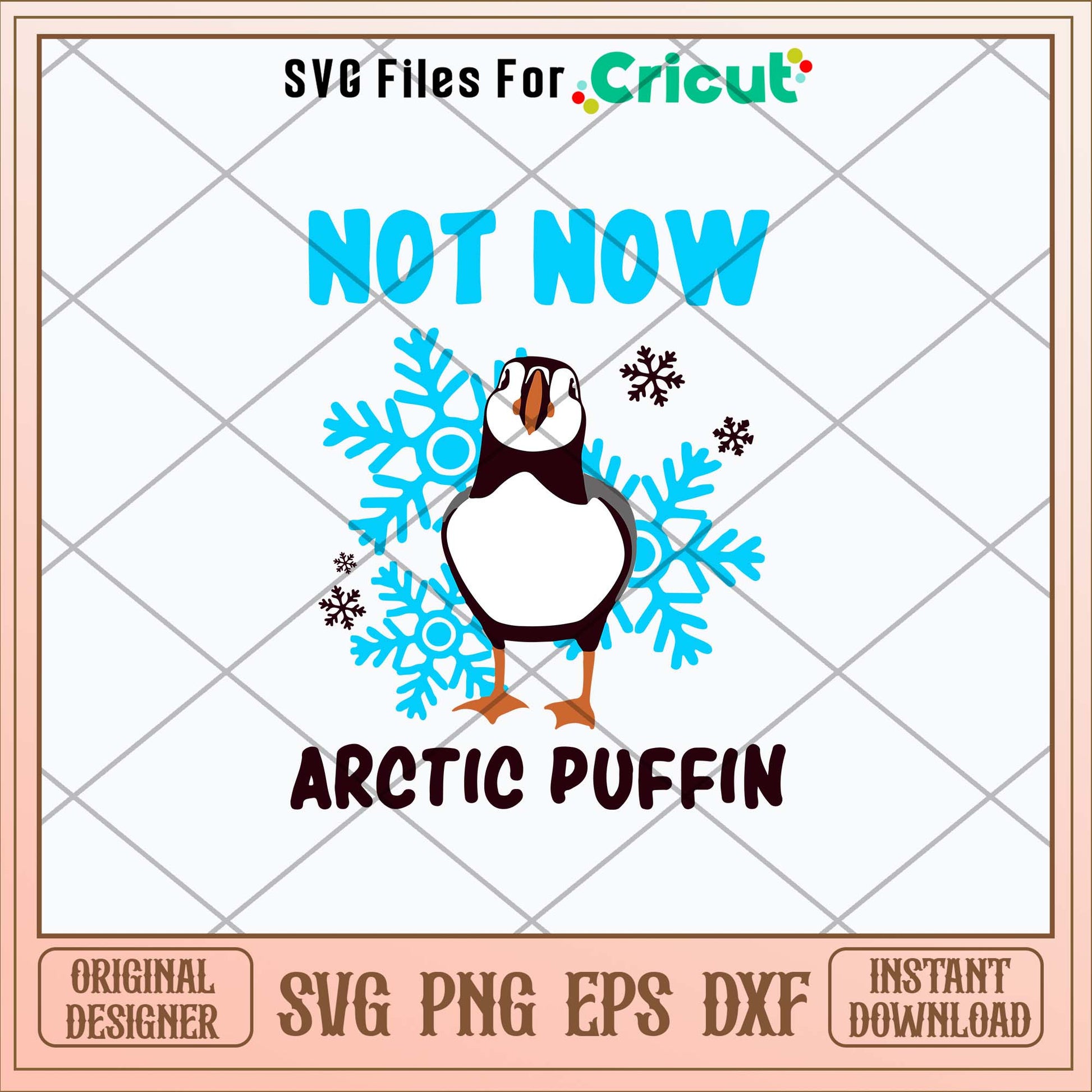 Not Now Arctic Puffin Buddy Svg, Png Dxf Eps File-Svgfilesforcricut