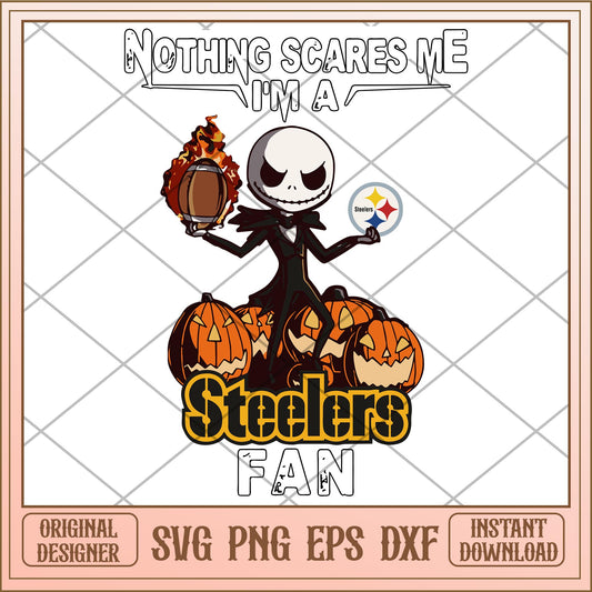 Nothing scares me I'm a Steelers fan bundle svg, The Nightmare Before Christmas Svg, digital download