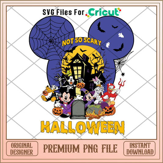Not so scary halloween png, Disney characters png, Digital Download