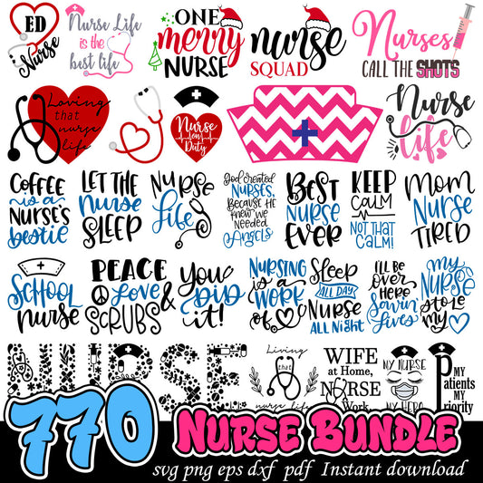 Nurse bundle svg, Nurse quotes svg bundle