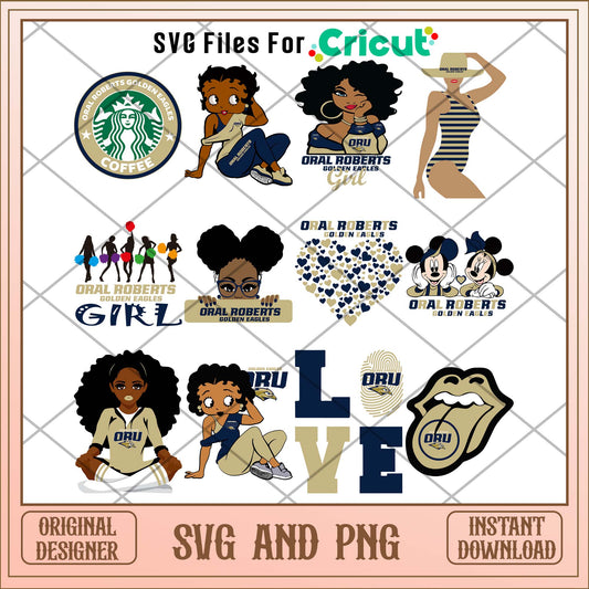 Oral Roberts Golden Eagles svg, Oral Roberts svg bundle, NCAA svg