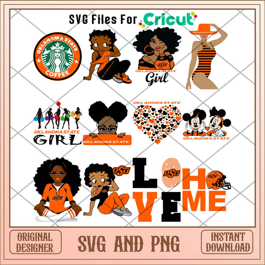 Oklahoma state svg, Oklahoma state university svg bundle, NCAA svg