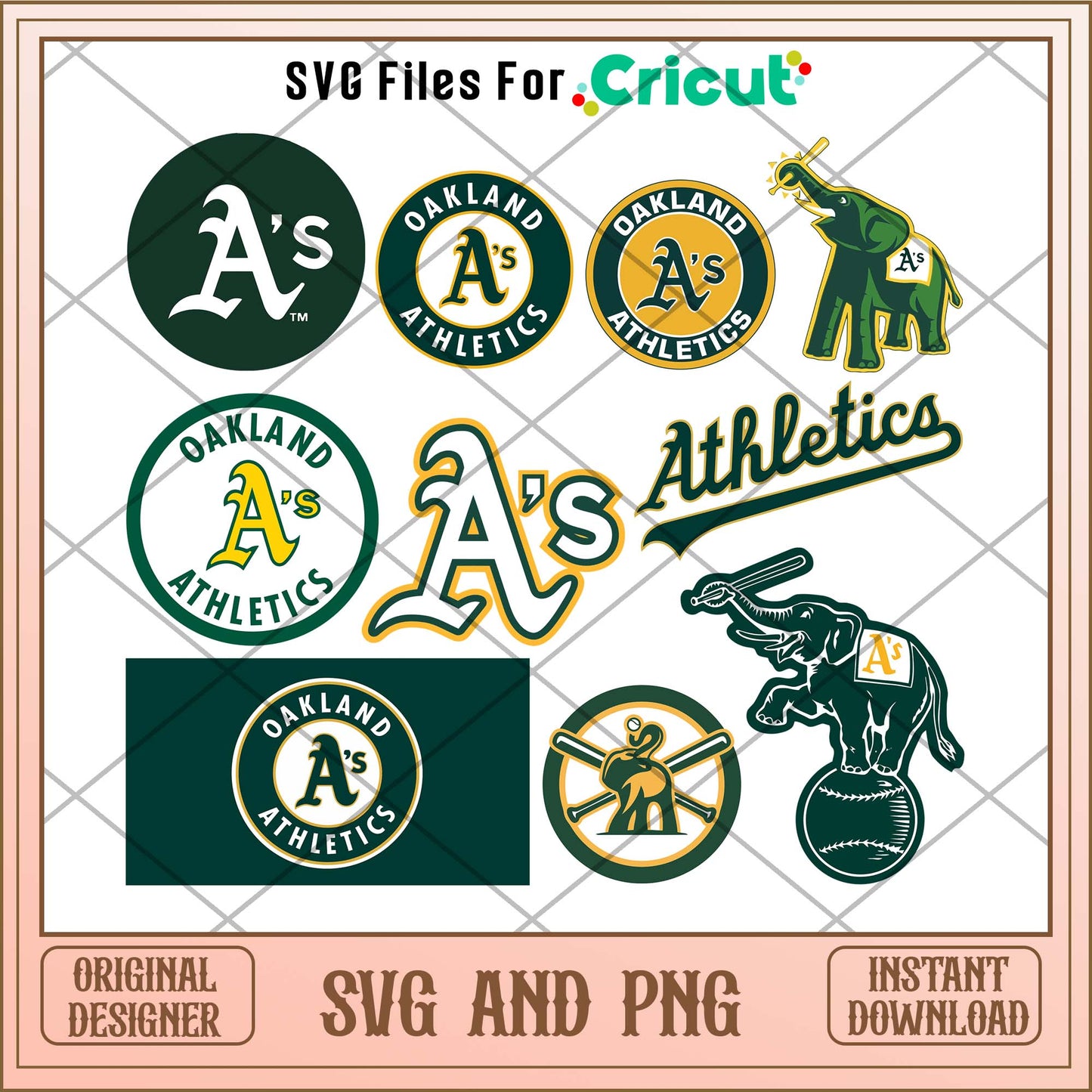 Oakland Athletics svg, Oakland Athletics svg bundle, MLB svg 