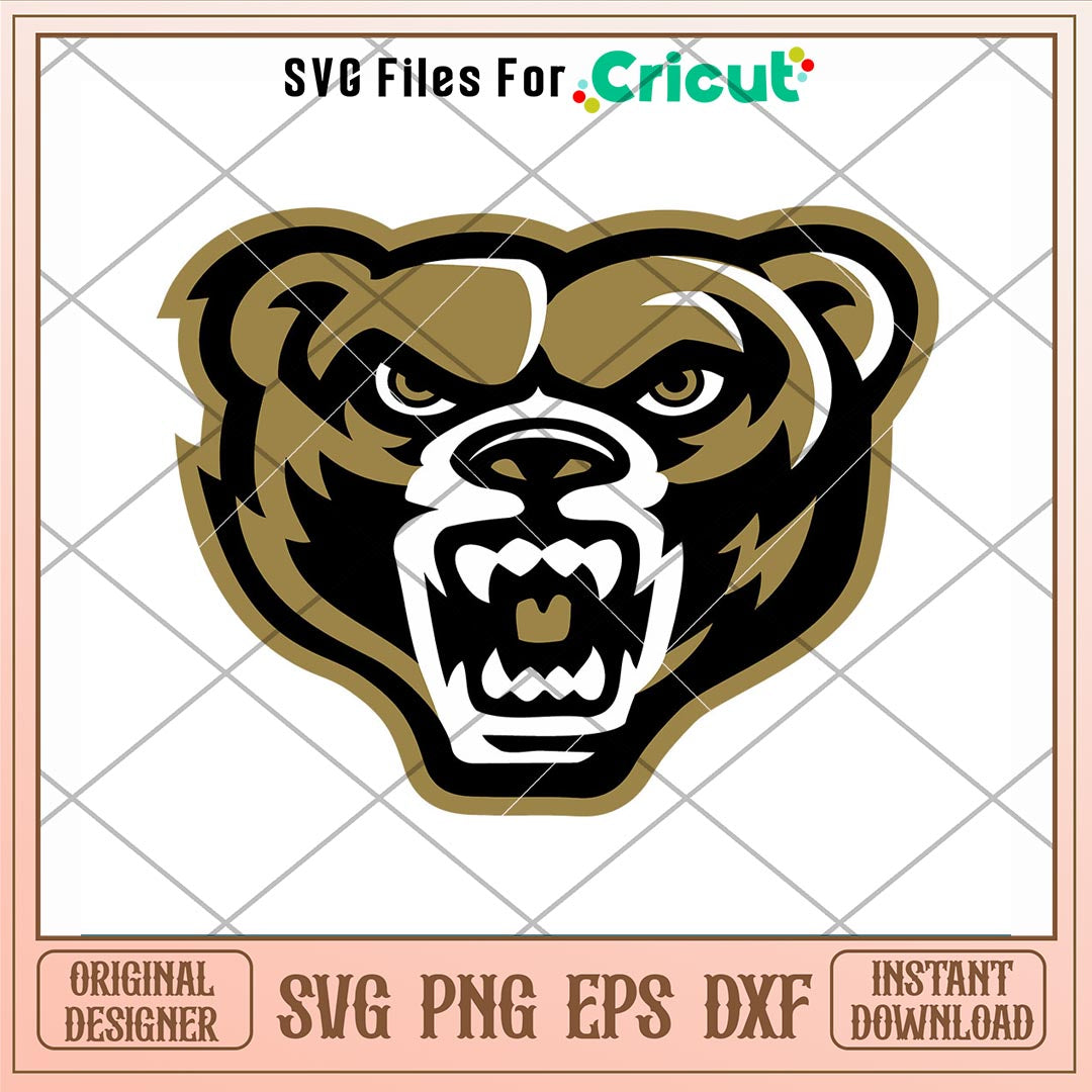 Oakland Golden Grizzlies Logo Svg, Oakland Golden Grizzlies Svg, NCAA Svg