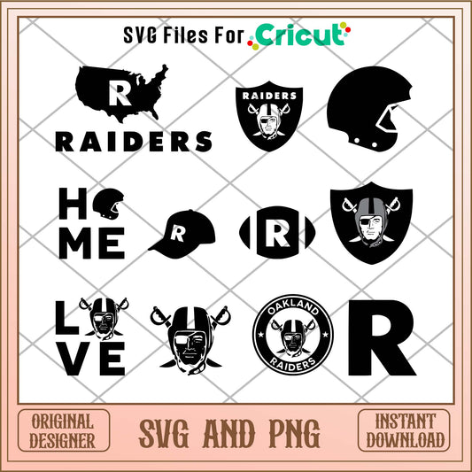 Oakland Raiders svg, Oakland Raiders svg bundle, NFL svg 