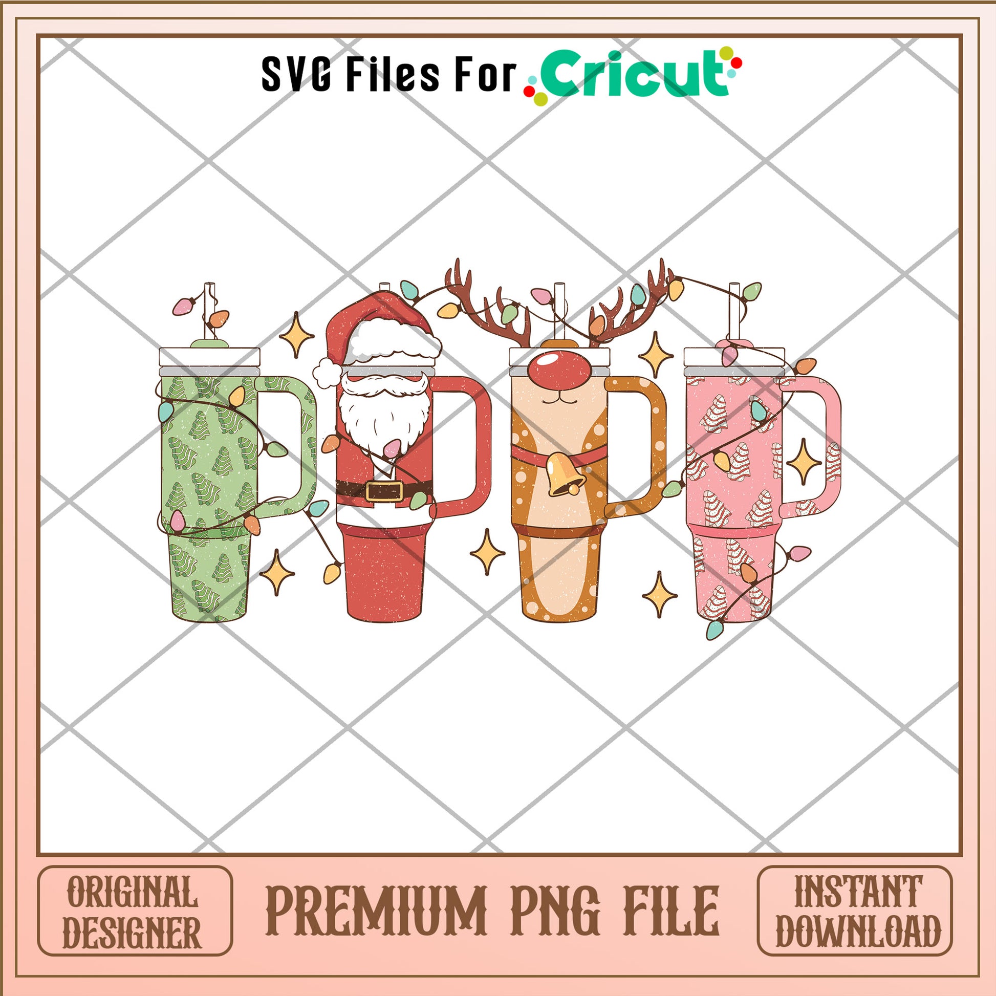Obsessive Cup Disorder Christmas png, cup design png, christmas png