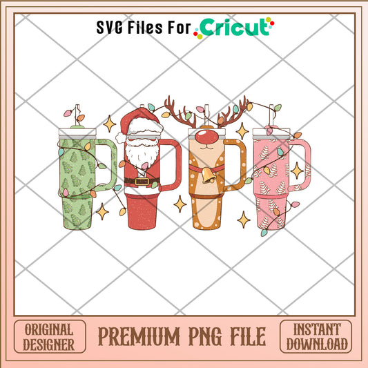 Obsessive Cup Disorder Christmas png, cup design png, christmas png