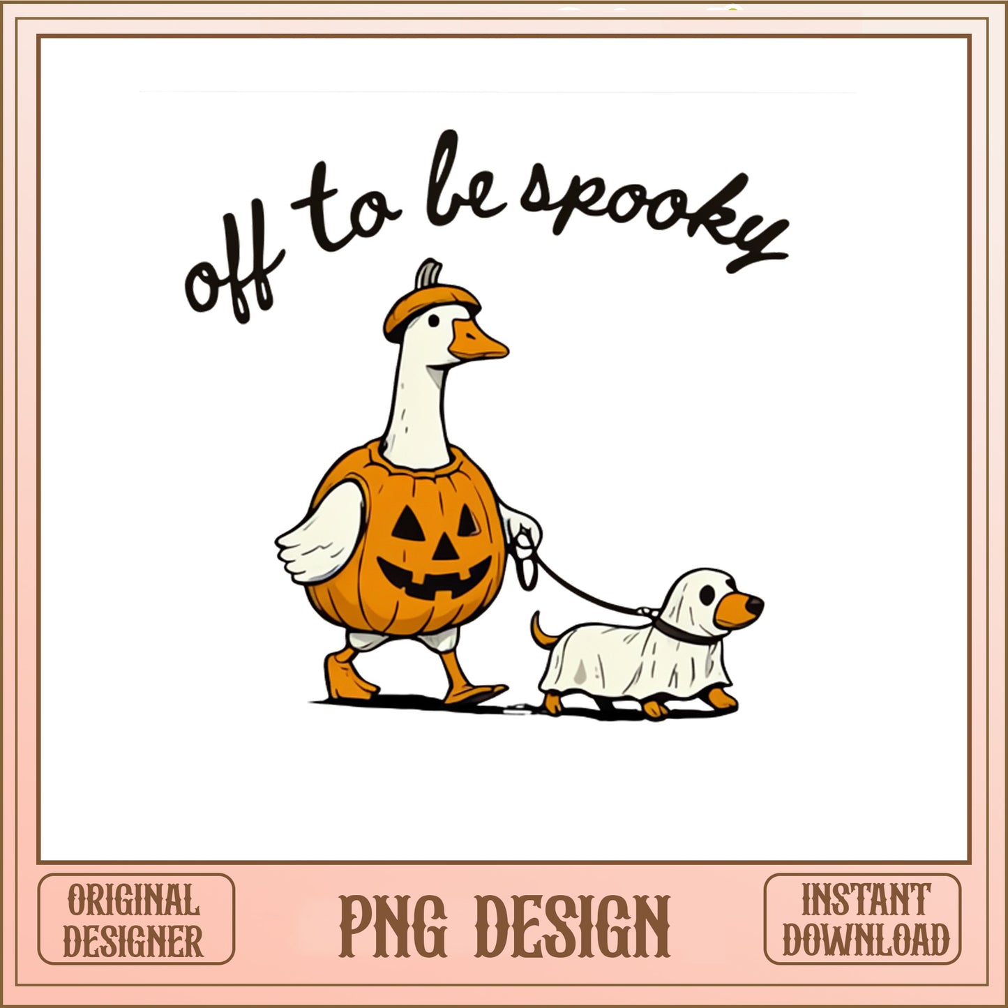 Off To Be Spooky Duck PNG, Halloween Funny Duck, Spooky PNG