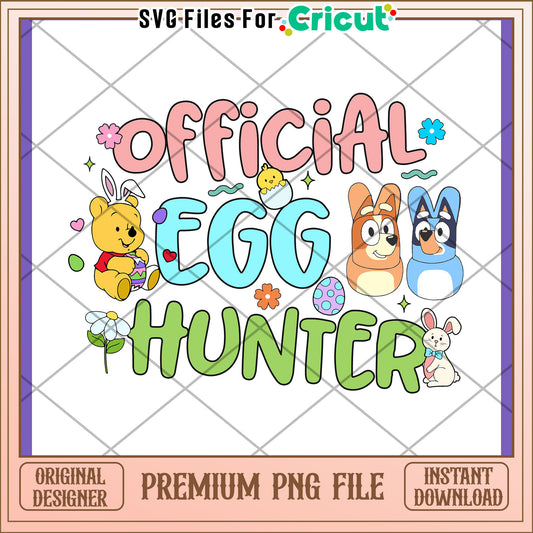 Official Egg Hunter Cute PNG Design for Kids Fun