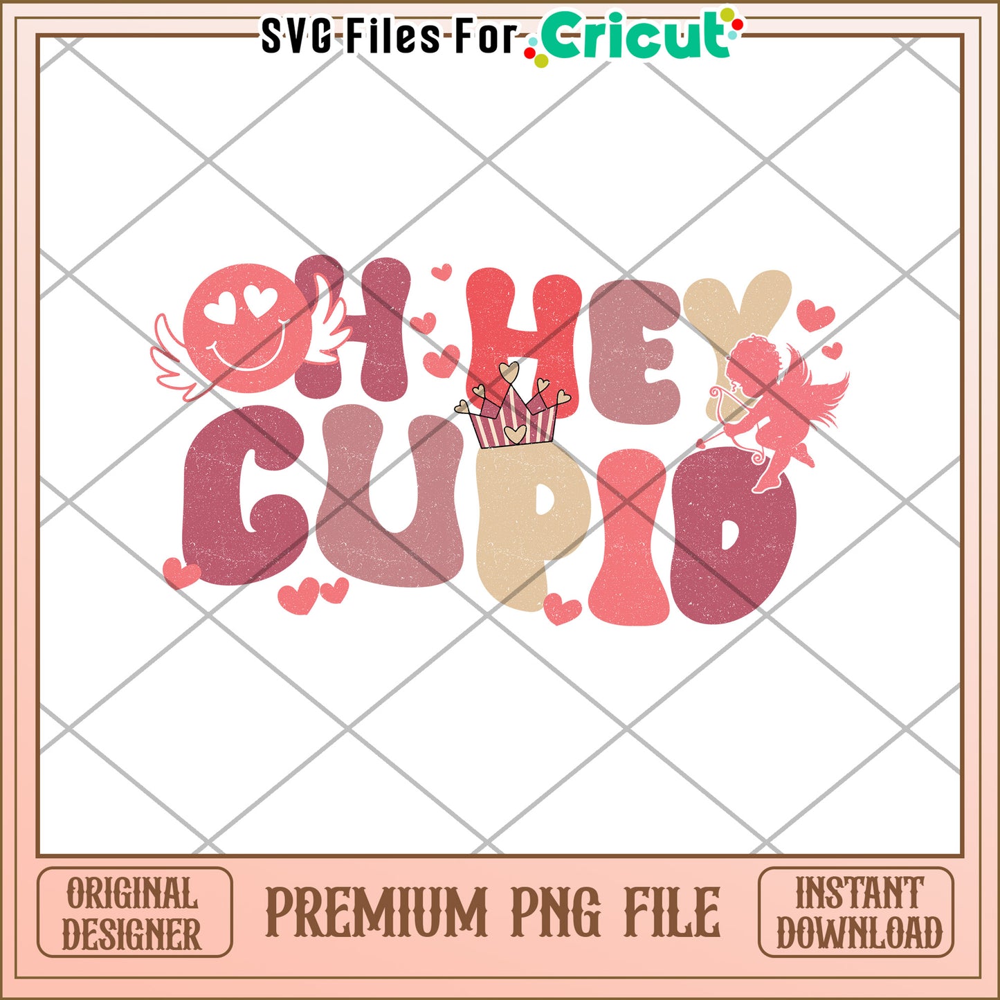 Oh Hey Cupid PNG Valentines Design