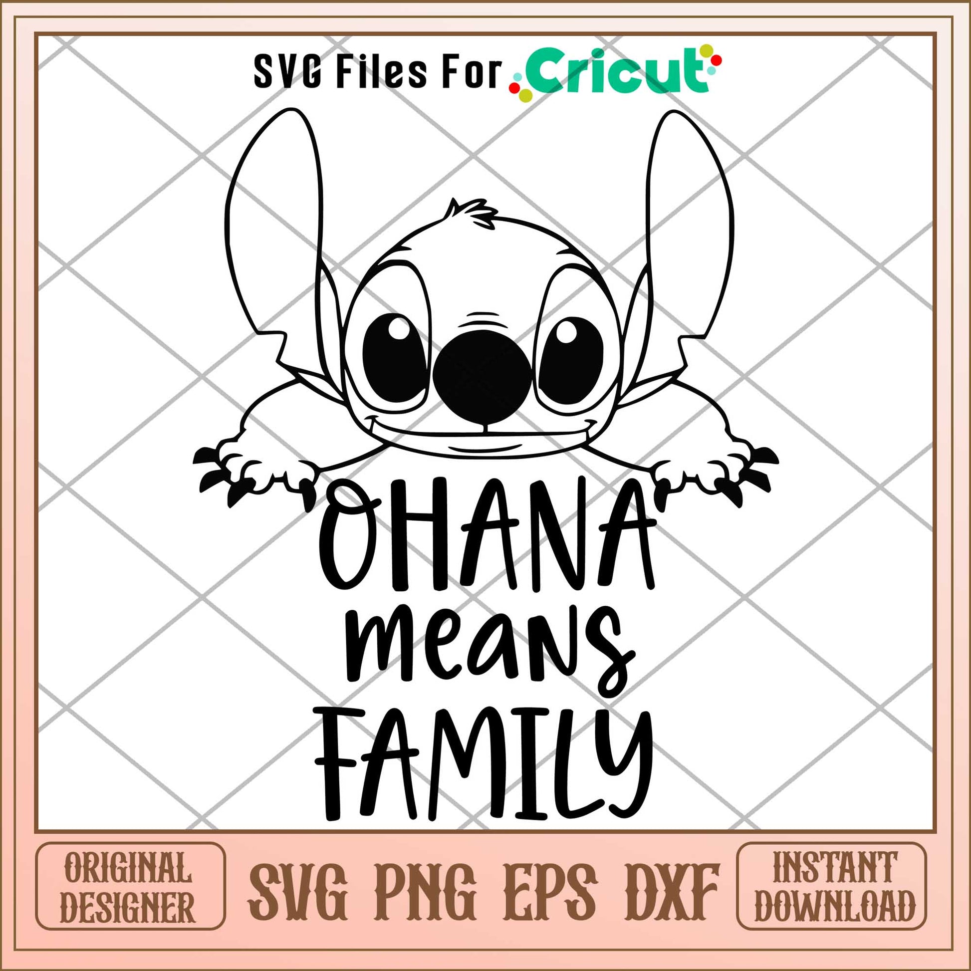 Ohana means family svg, Disney characters svg, digital dowload