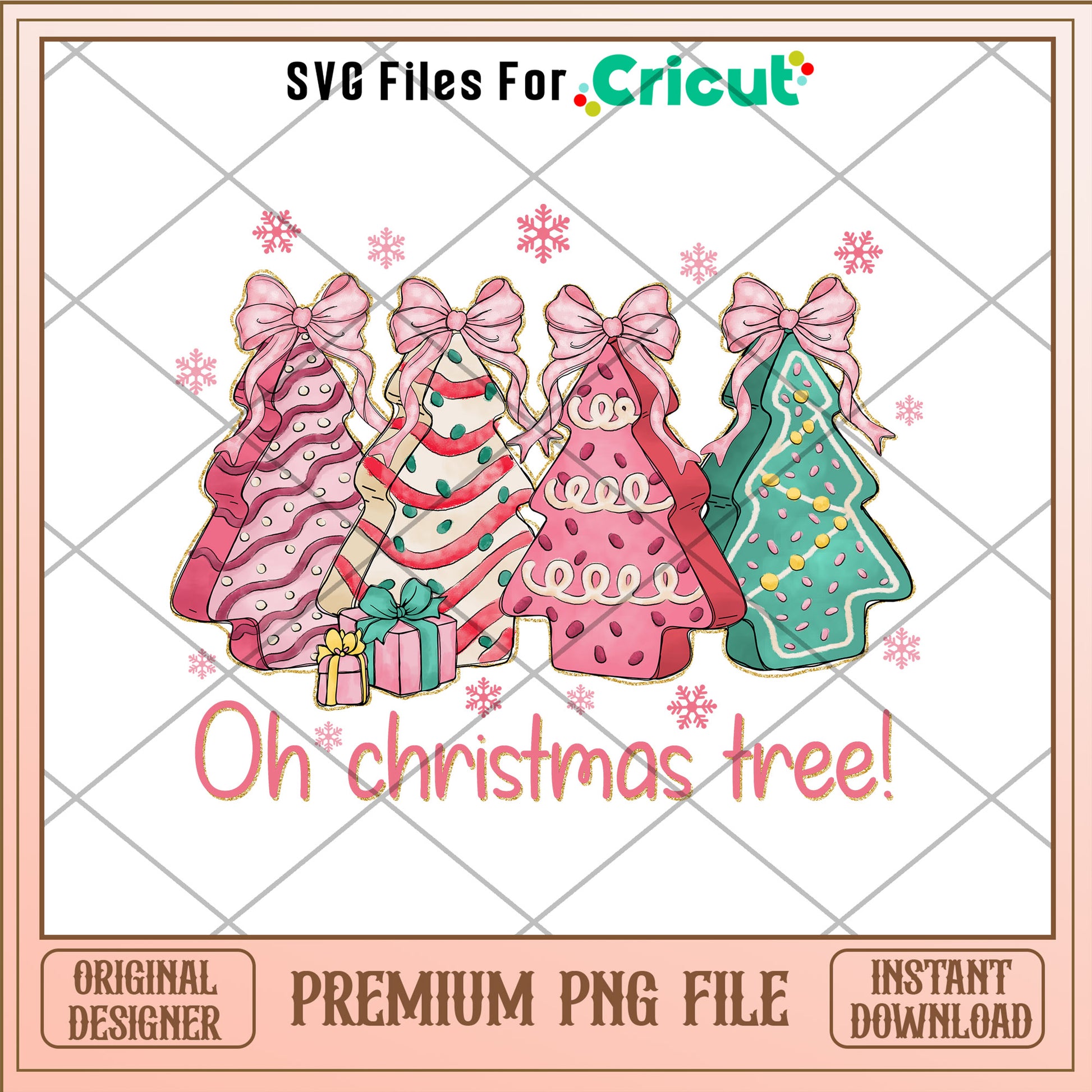 Oh christmas tree png, Gingerbread png, christmas pink png