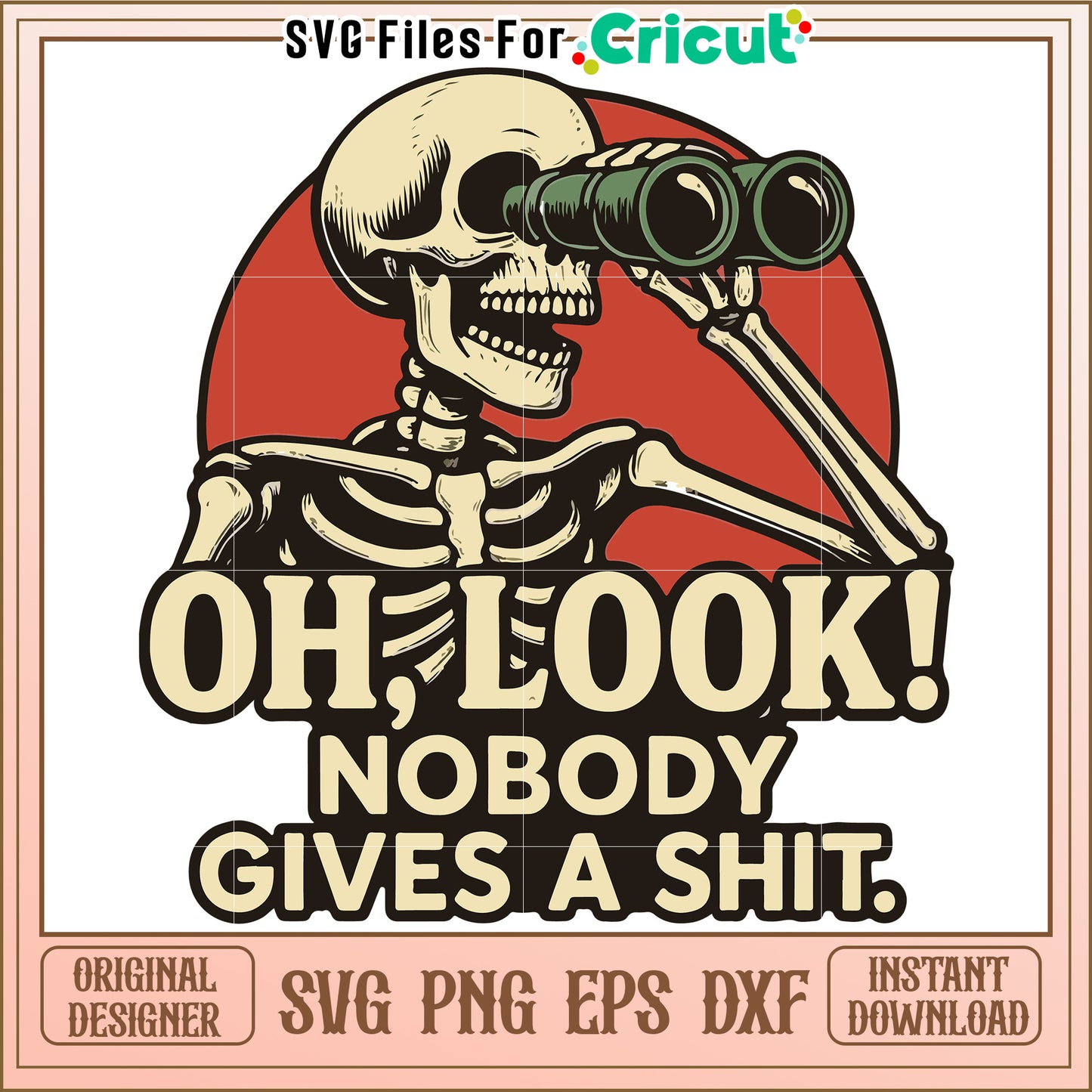 Oh look nobody gives a shit svg, halloween design svg, spooky season svg