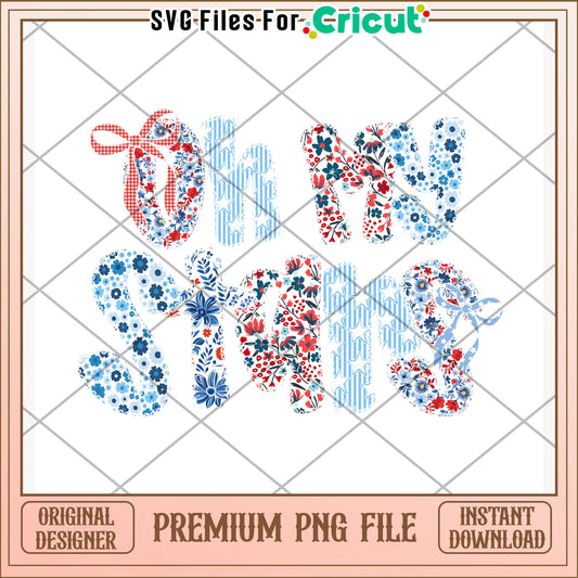 Oh my stars png, love for america png, patriotic theme png