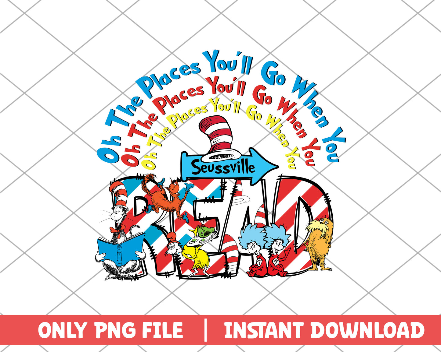 Oh the places you'll go seussville png 