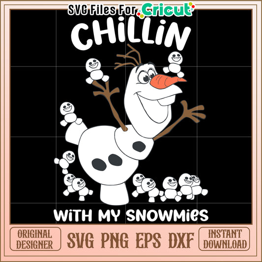 Olaf Chillin SVG Cut File