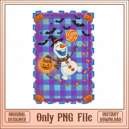 Olaf Halloween PNG, Disney Frozen Snowman, Trick Or Treat PNG