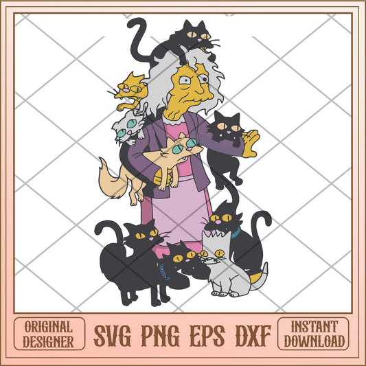 Old simpson svg, The Simpsons Characters png, Digital Download