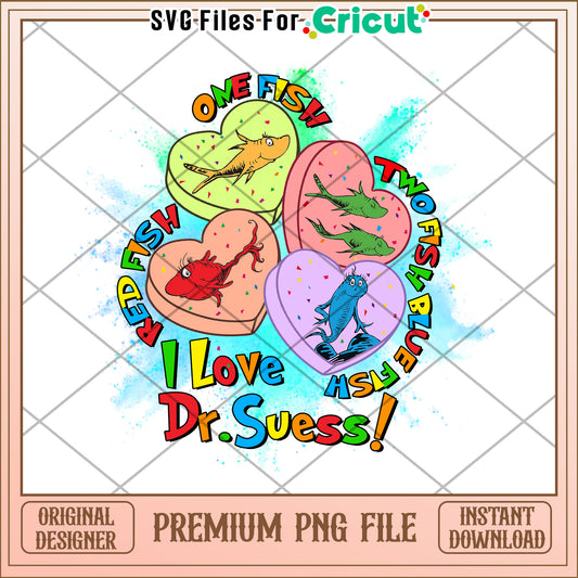 One Fish Two Fish PNG Dr Seuss Design