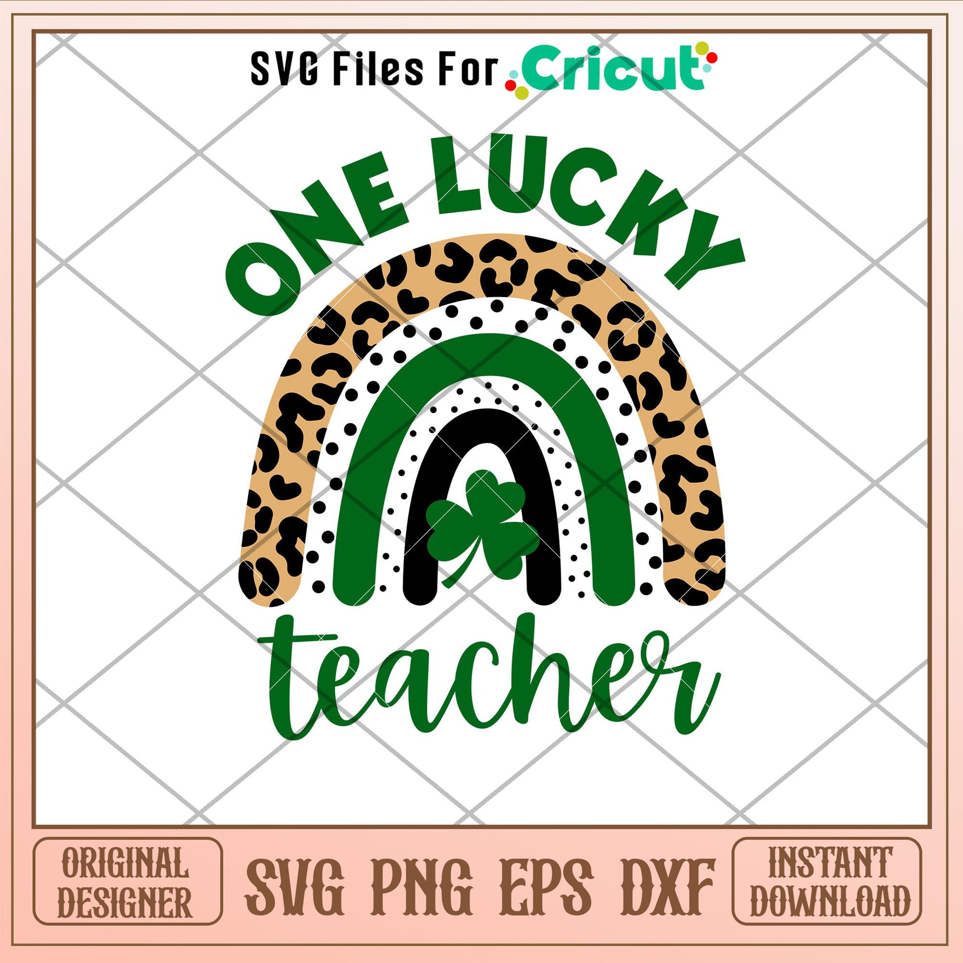 One Lucky Teacher Rainbow, One Lucky Teacher Rainbow Svg