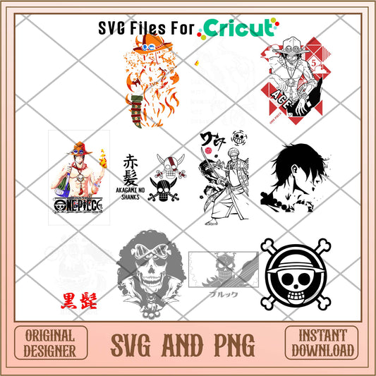 One piece Prirates svg , One piece svg bundle - Svgfileforcricut