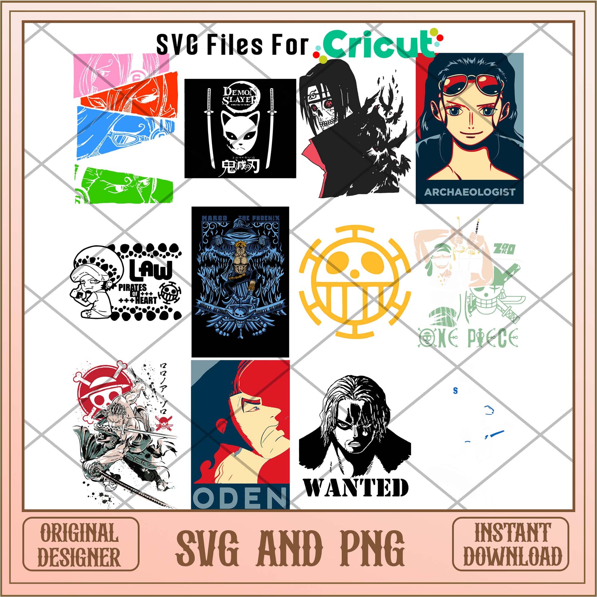 One piece Wanted pirates svg, One piece svg bundle - Svgfileforcricut