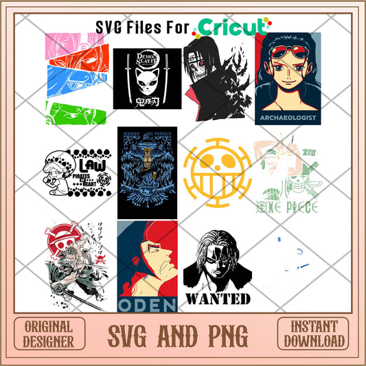 One piece Wanted pirates svg, One piece svg bundle - Svgfileforcricut