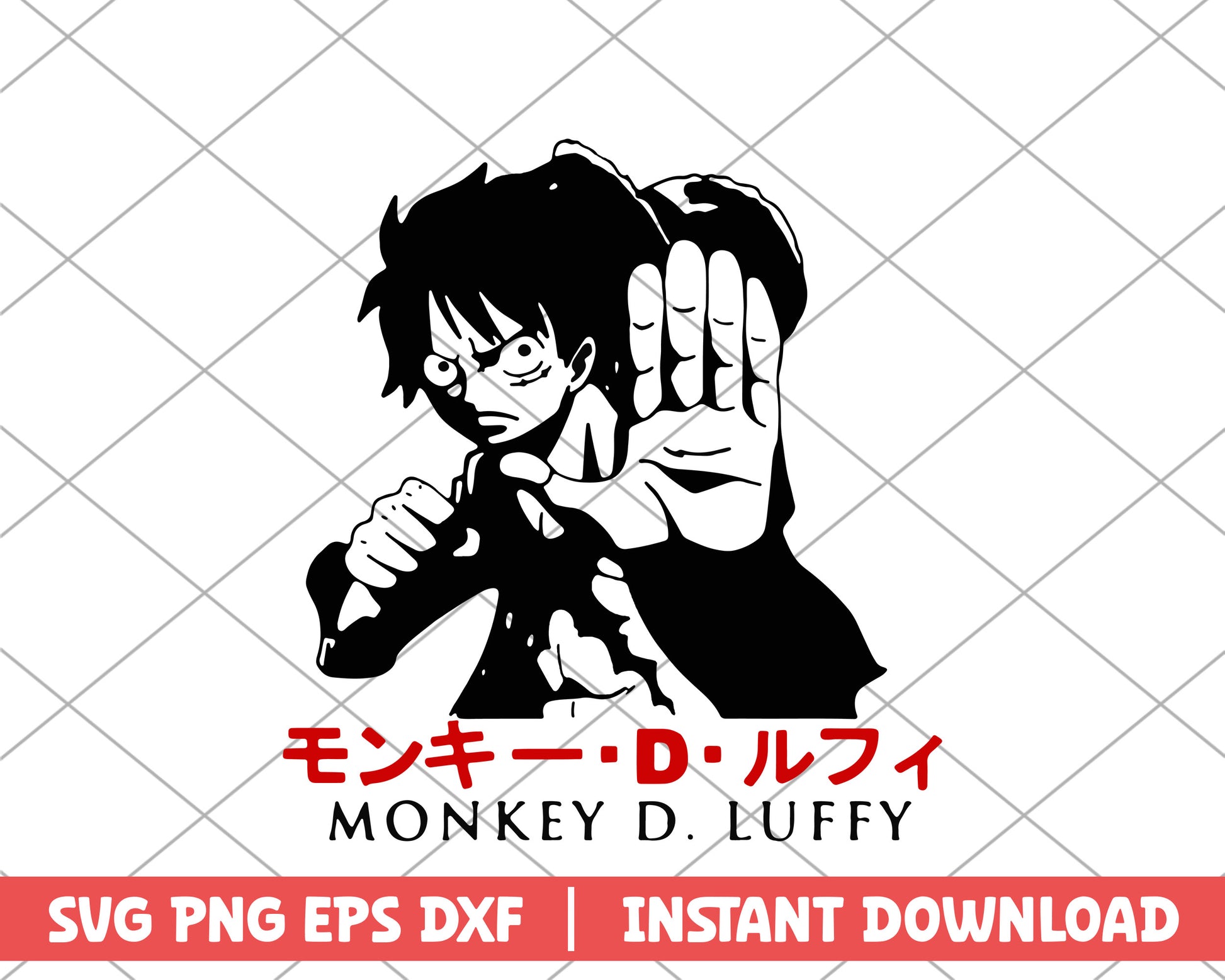 One piece Monkey D.Luffy gomu gomu anime svg