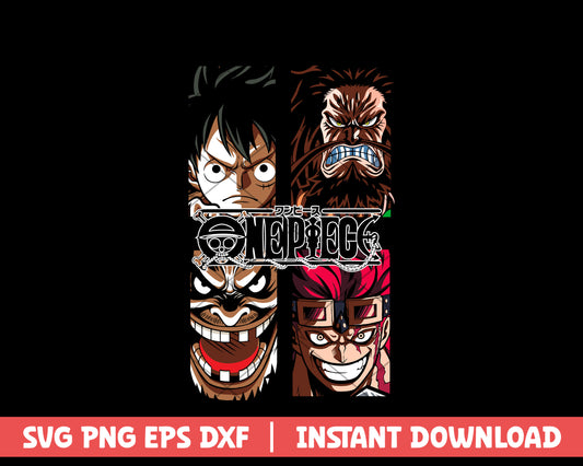 One piece character anime svg