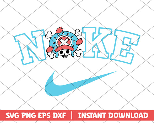 One piece chopper nike anime svg