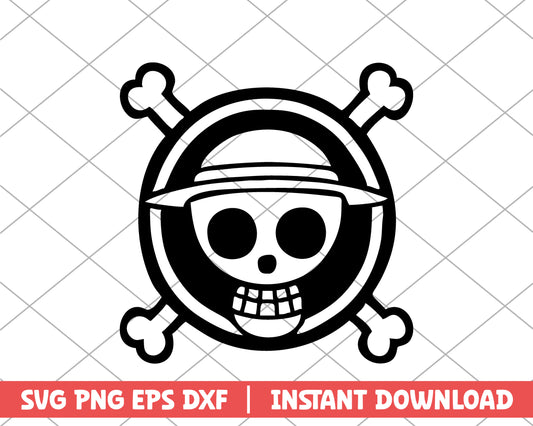 One piece logo anime svg