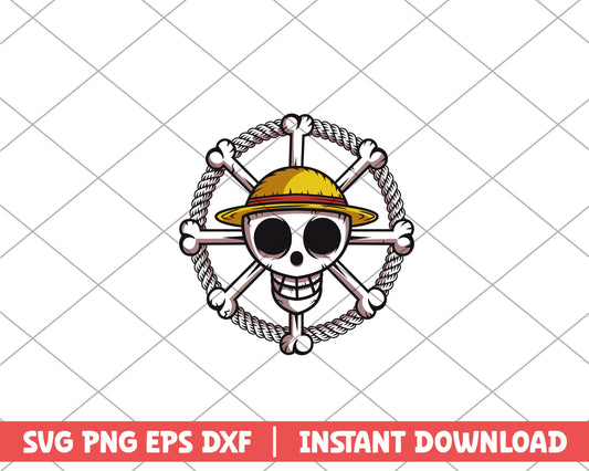 One piece mugiwara kaidokudan logo anime svg