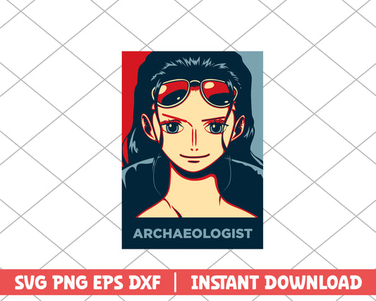 One piece nico robin erchaeologist anime svg