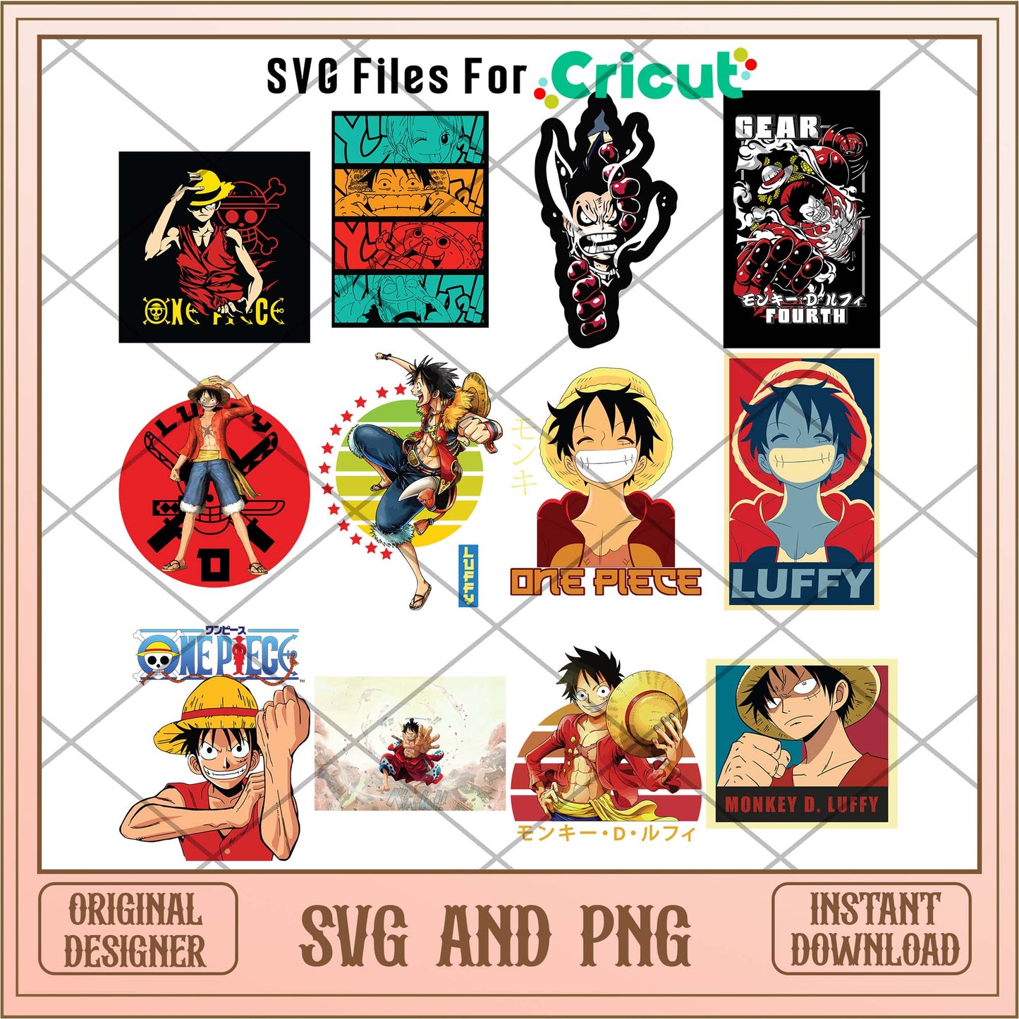 Anime One piece svg bundle, Luffy svg bundle - Svgfileforcricut