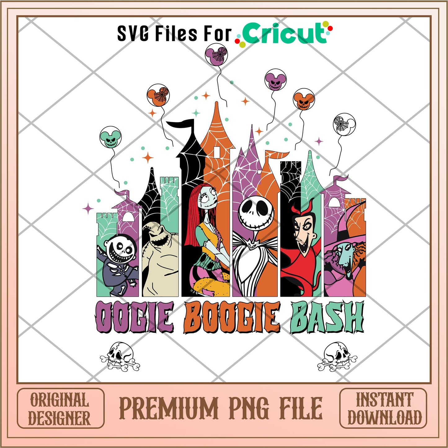 Oogie Boogie Bash png,  Nightmare before christmas png, digital download