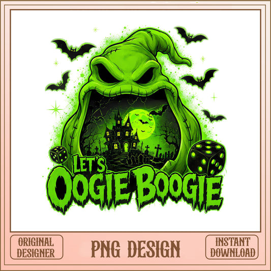 Oogie Boogie Halloween PNG, Lets Oogie Boogie PNG, Halloween PNG