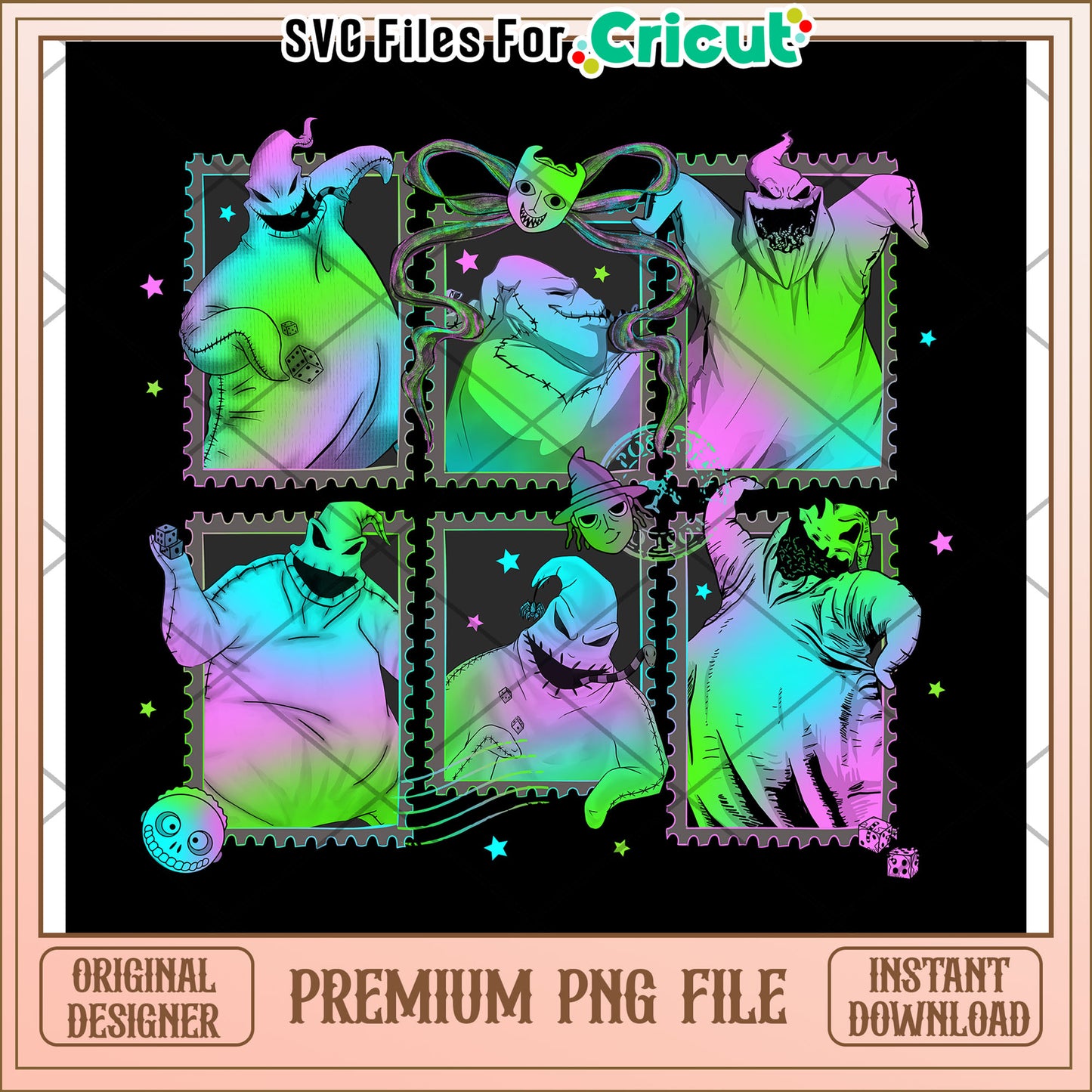 Oogie boogie stamps png, halloween movies​​ png, halloween store​ png