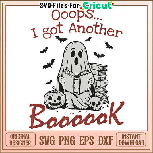 Opps i got another boook svg, halloween wallpaper svg, halloween decor svg