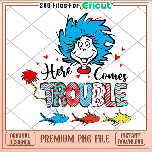 Option 1 (60 characters)  Cat in the Hat Trouble PNG Download