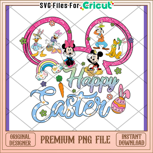 Option 1 (61 characters) Disney Easter PNG Sublimation Design Instant Download