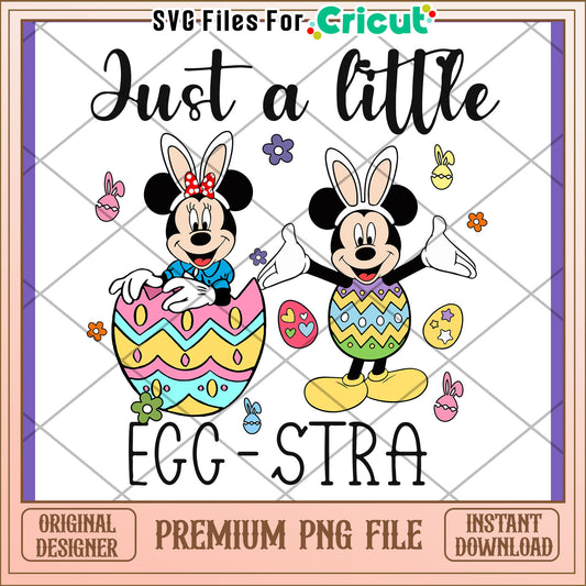 Option 1 (61 characters) Easter Mickey Minnie PNG Design Download