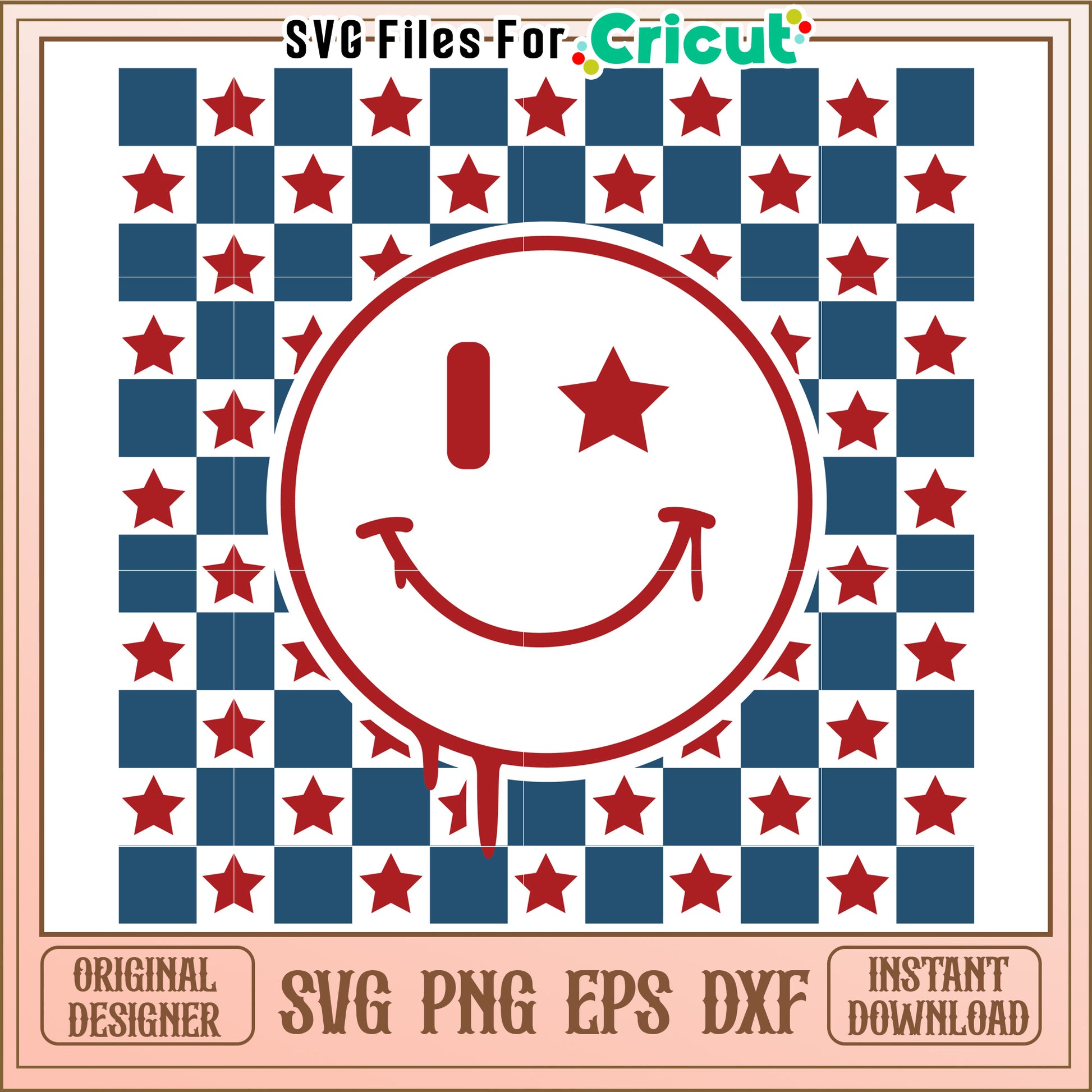 Option 1 (62 characters) Drippy Smiley Face SVG, PNG, EPS, DXF