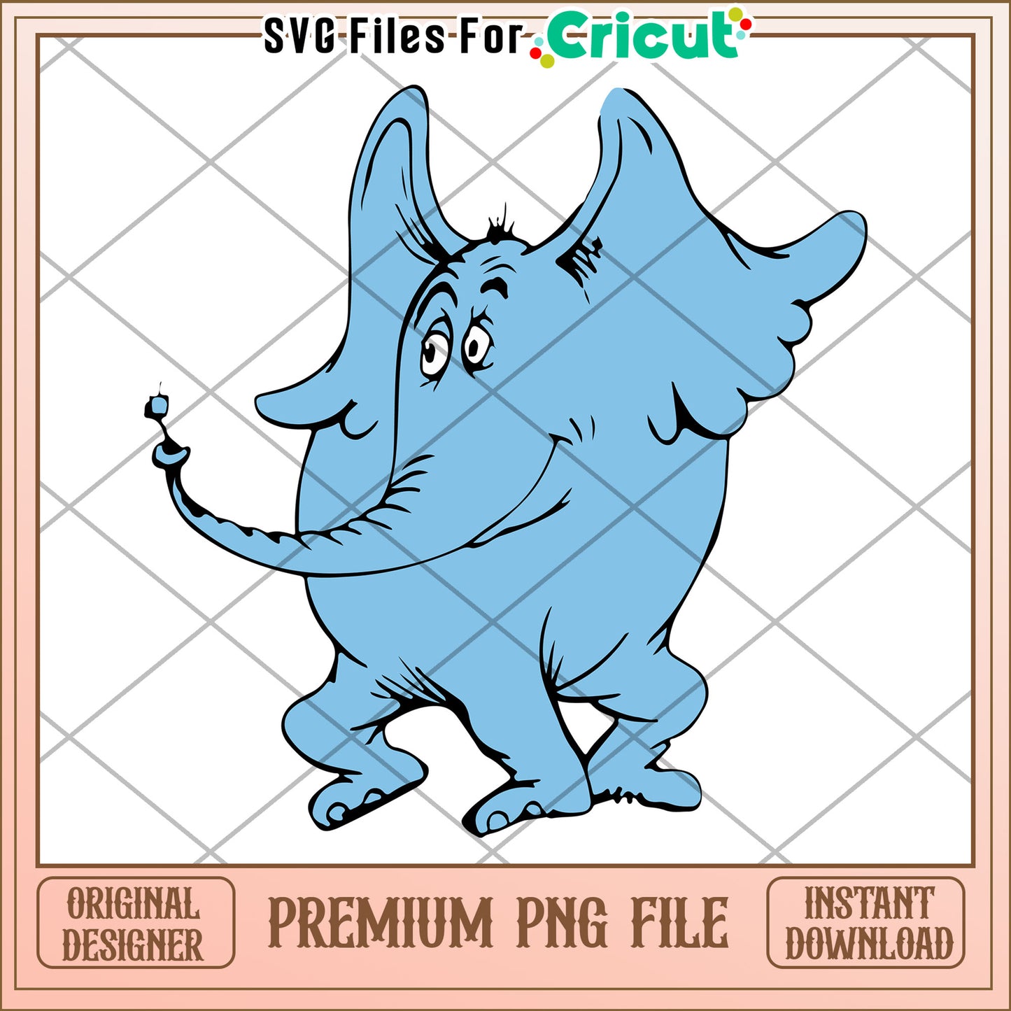 Option 1 (63 characters)  Premium PNG Elephant Illustration Instant Download