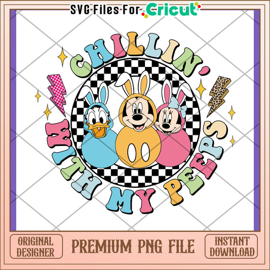 Option 1 (Focus on Characters) Disney Easter Peeps PNG Design
