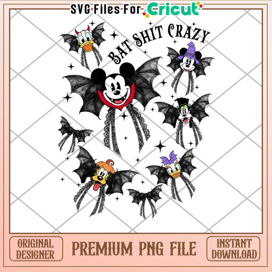 Option 1 (Focus on Halloween) Halloween Mickey Mouse Bat PNG Download
