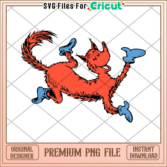 Option 1 (Focus on character)  Cat in the Hat PNG Cricut File Download